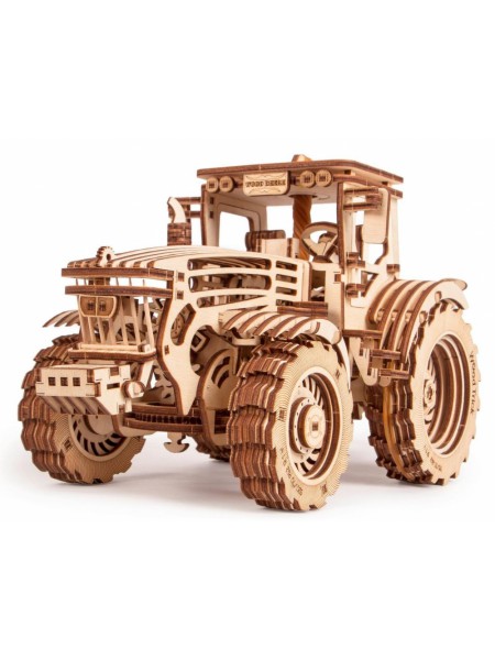 Механический 3D-пазл из дерева Трактор